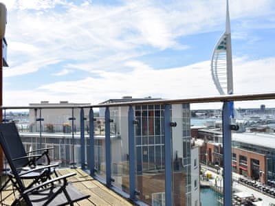 Balcony offering wonderful views | Gunwharf Quays Apartments - The Two Bedroom Balcony View ’B’ - Gunwharf Quays Apartments , Gunwharf Quays, near Portsmouth