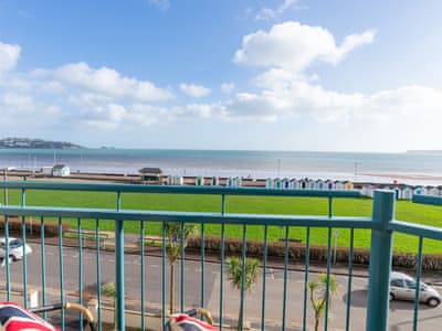 Balcony with panoramic sea views | 11 Belvedere Court - Belvedere Court, Paignton