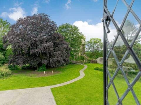 Charming view over the gardens | Sir Henry Sidney, Comus, Prince Arthur & Catherine - Ludlow Castle, Ludlow