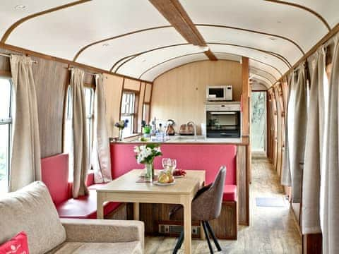 Wonderful open plan living space | Brunel Boutique Railway Carriage No 3 - Brunel Boutique Railway Carriages, Dawlish Warren