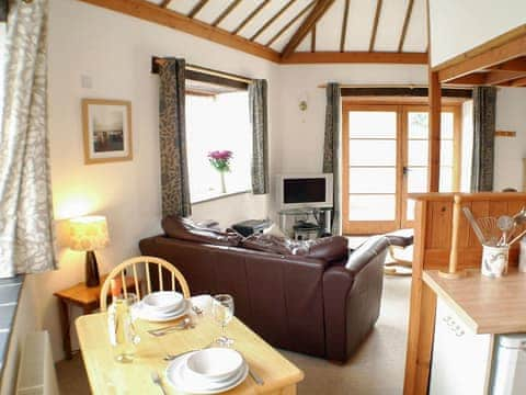 Open plan living space | Threpney Cottage - Polean Farm Cottages, Pelynt, near Looe