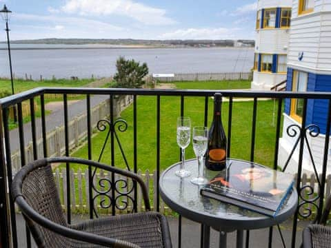 Balcony with sea views | The View Old Coastguard Cottage, Tynemouth