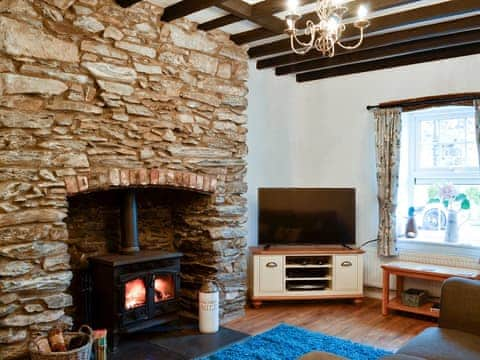 Delightful Welsh cottage with wood burner | Noddfa Cottage, Llanfairtalhaiarn, near Abergele