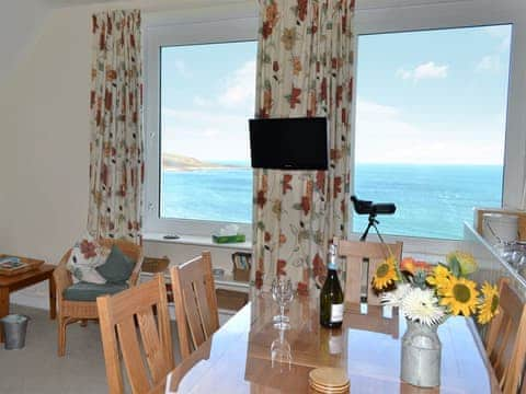 Delightful open plan living space with far reaching sea views  | Spindrift, Coverack, near Helston