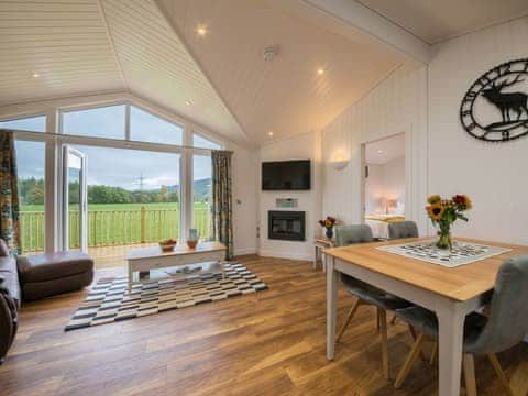 Spacious open-plan design | Karelia Lodge, Keltyneyburn, near Aberfeldy