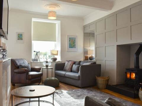 Charming living room with wood burner | Loanmhor, West Bennan, near Shannochie