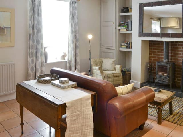 Characterful living area of the open-plan living space | Youngers Cottage, Warkworth