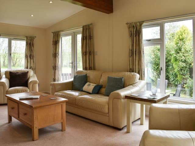 Living room | The Lodge - Trecan Farm Cottages, Lanreath, near Looe