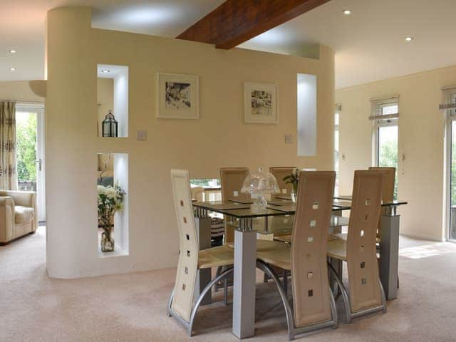 Dining area | The Lodge - Trecan Farm Cottages, Lanreath, near Looe