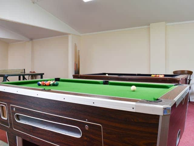 Shared games area on-site | Eversleigh Woodland Lodges, Shadoxhurst, near Ashford