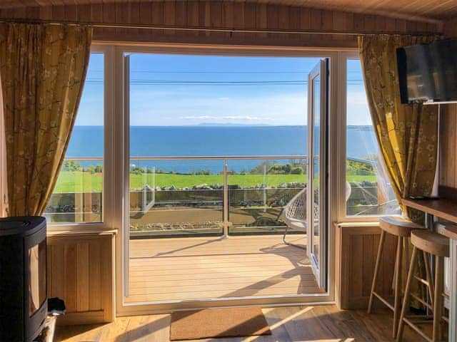 Sea views fromnt he lounge area | Little Willow - Drumbain, Near Gatehouse of Fleet