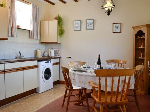 Kitchen with dining area | Owls Retreat - Moresby Hall Farm, Whitehaven