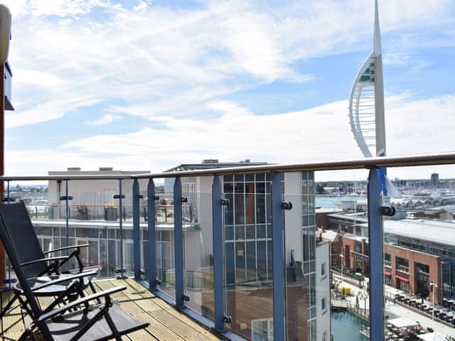 Balcony offering wonderful views | Gunwharf Quays Apartments - The Two Bedroom Balcony View &rsquo;B&rsquo; - Gunwharf Quays Apartments  , Gunwharf Quays, near Portsmouth