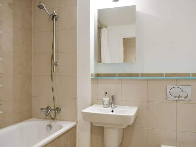 Bathroom with shower over bath | Gunwharf Quays Apartments - The One Bedroom &rsquo;A&rsquo; - Gunwharf Quays Apartments , Gunwharf Quays, near Portsmouth