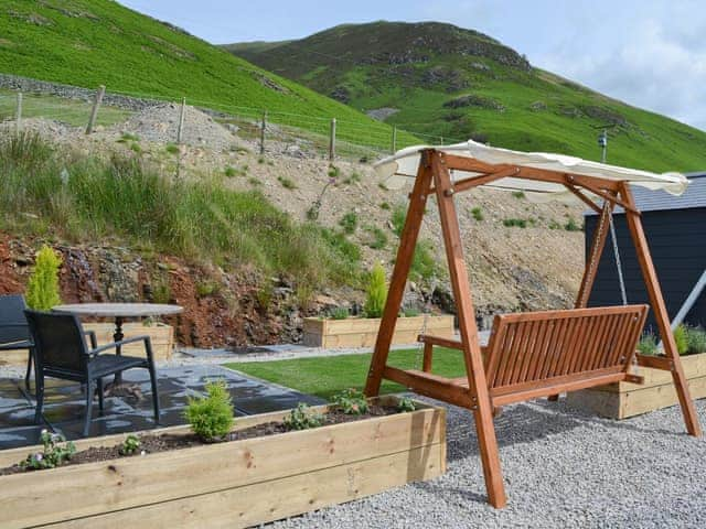 Outdoor area | The Rocking Lodge - Doddick Farm Cottages, Threlkeld, near Keswick