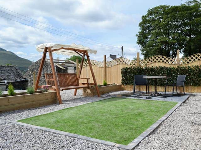 Outdoor area | The Rocking Lodge - Doddick Farm Cottages, Threlkeld, near Keswick