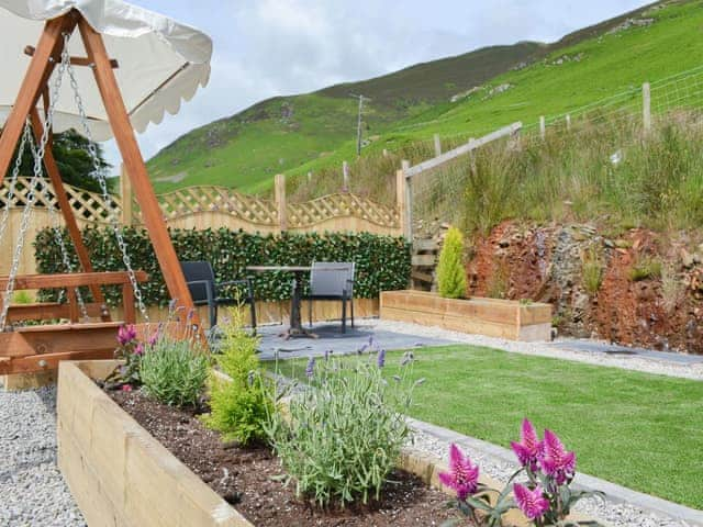 Outdoor area | The Rocking Lodge - Doddick Farm Cottages, Threlkeld, near Keswick