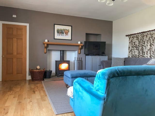 Tastefully furnished living room with wood burner | Havannah Cottage, Alnham, near Rothbury
