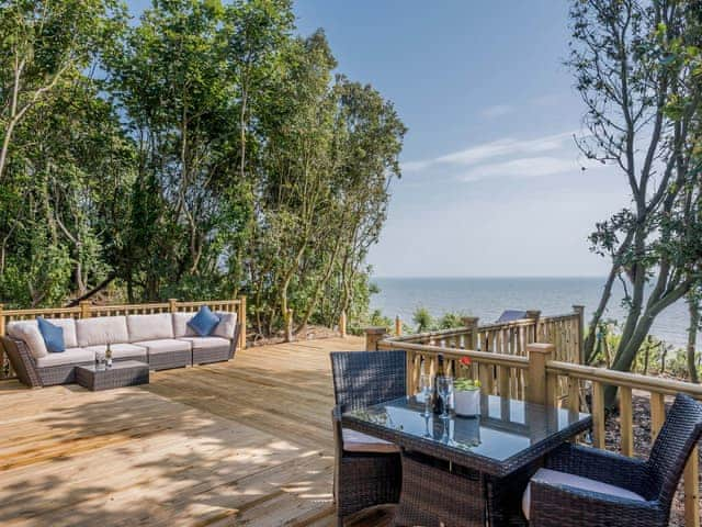 Outdoor area with stunning views | Beach Retreat, Corton, near Lowestoft