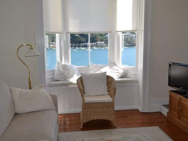 The sitting room has fabulous views overlooking the river | Roadstead, Fowey