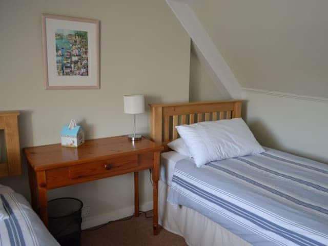 Twin bedroom located on the top floor with wonderful views | Roadstead, Fowey