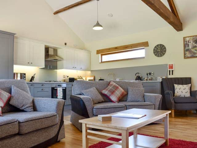 Delightful open plan living space | Cider Press Barn - Little Allaston Farm, Lydney