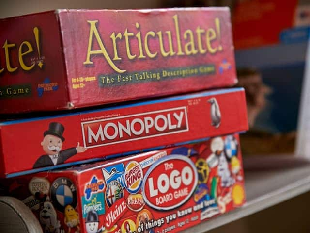 Selection of books and board games provided | Hydrangea House, Hythe