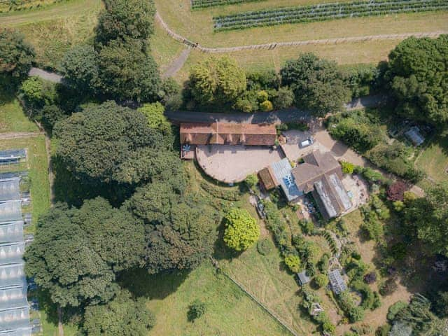 Aerial view of the location | The Coach House Stables, Hernhill