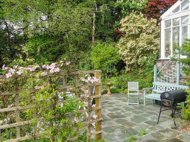 Charming patio, sitting out area | 1 The Knoll, Ambleside