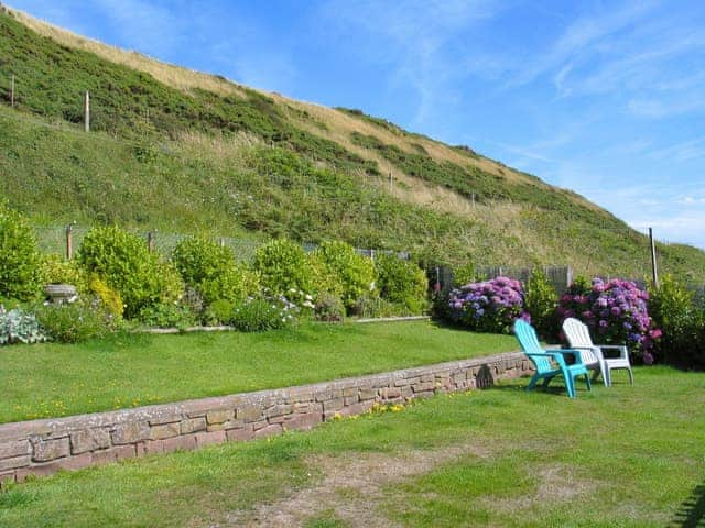 Large lawned garden | Seaside Cottage, Coulderton Beach, near St Bees