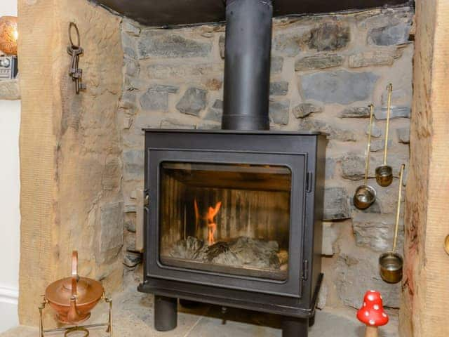 Warming wood burner | Whibberley Cottage, Ashford-in-the-Water, near Bakewell