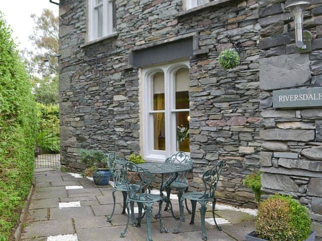 Delightful sitting out area | Riversdale - Grange End Cottages, Grasmere