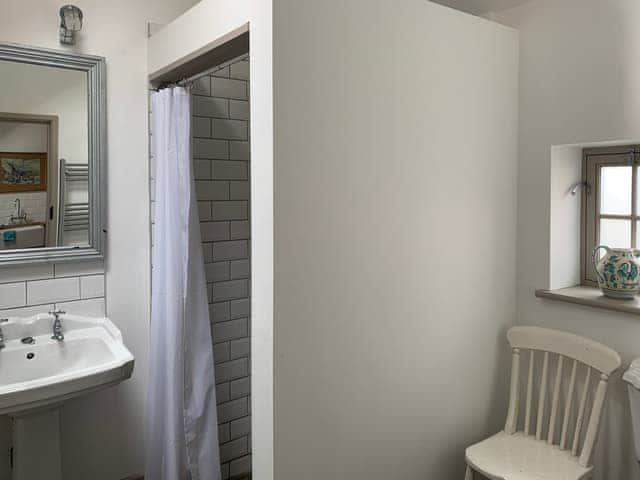 Shower room within converted outhouse | Coastguard&rsquo;s Cottage, Burnham Overy Staithe, near Burnham Market