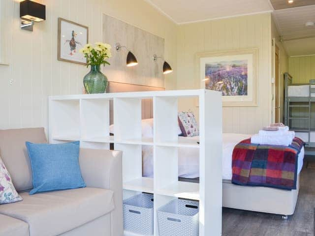 Thoughtfully aranged living area | Curlew Lodge - Wallace Lane Farm Cottages, Brocklebank, near Caldbeck and Uldale