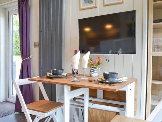 Delightful dining area | Curlew Lodge - Wallace Lane Farm Cottages, Brocklebank, near Caldbeck and Uldale