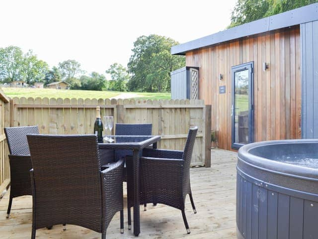 Lovely outdoor area | Curlew Lodge - Wallace Lane Farm Cottages, Brocklebank, near Caldbeck and Uldale