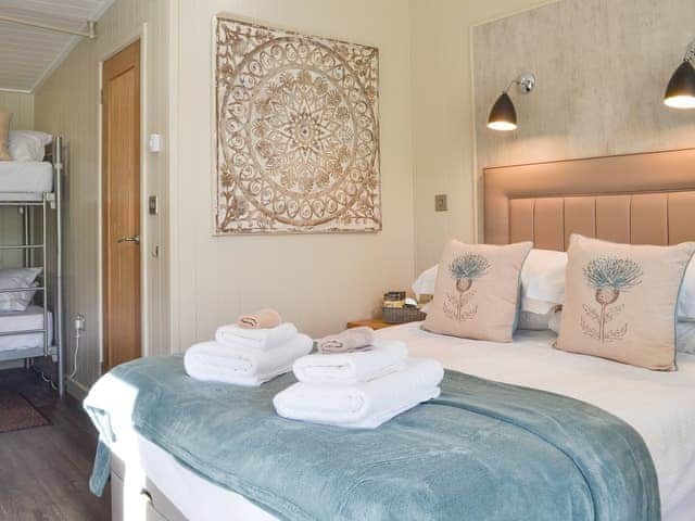 Wonderful sleeping area with adjacent bedroom | Lapwing - Wallace Lane Farm Cottages, Brocklebank, near Caldbeck and Uldale