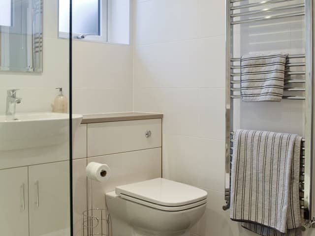 Shower room with heated towel rail | Threagill Cottage - Boon Town Farm, Warton, near Carnforth