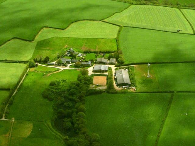 Aerial view | Polean Farm Cottages, Pelynt, near Looe