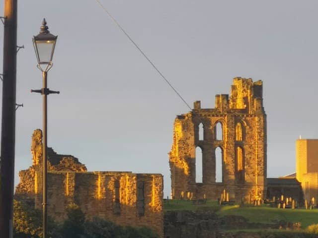 The ruins of Tynemouth Castle and Priory | The View Old Coastguard Cottage, Tynemouth