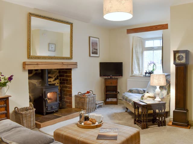 Charming living room with wood burner | Chestnut Cottage, Hellifield, near Settle