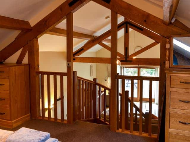 Mezzanine level master bedroom | Hilltoft Barn, Dockray, near Ullswater