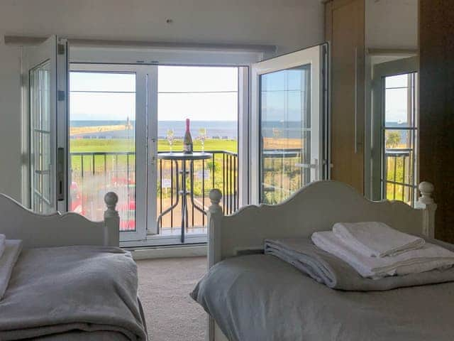 Light and airy twin bedroom | The View Old Coastguard Cottage, Tynemouth