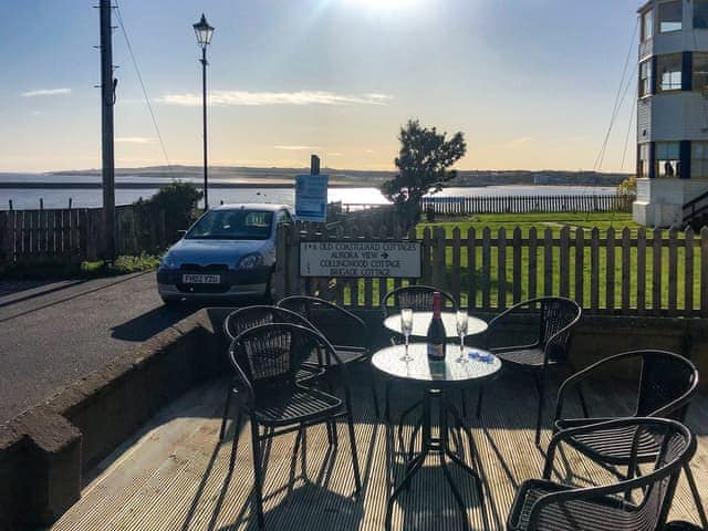 Sitting-out-area with fantastic views | The View Old Coastguard Cottage, Tynemouth