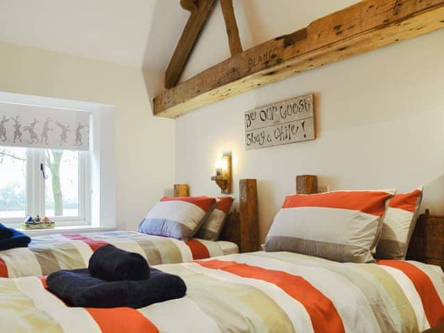 Comfortable twin bedroom | &rsquo;Ay Up - Dringhoe Hall Cottages - Dringhoe Hall Cottages, Driffield, near Bridlington