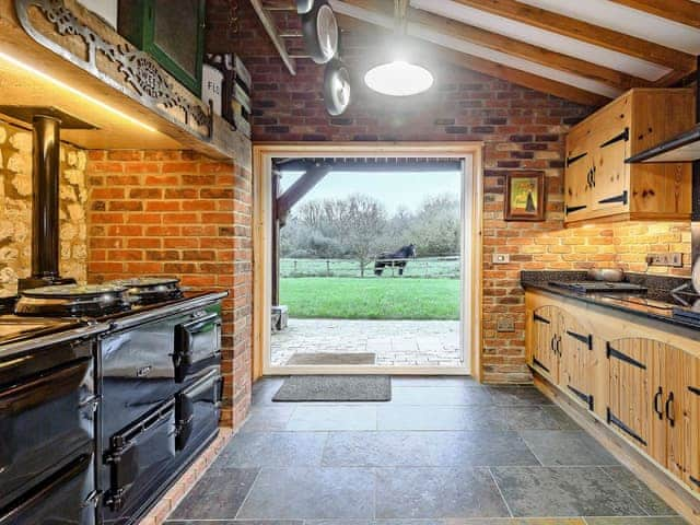 Spacious bespoke kitchen with Aga | Honey Pots, Foulden, near Swaffham