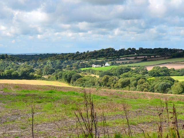 Countryside views form the garden