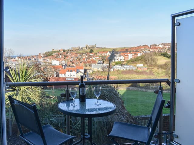 Breathtaking view of Whitby Abbey perched on the East Cliff from the balcony | What A View!, Whitby