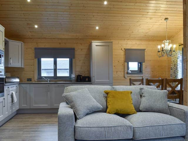 Stylish open-plan living space | Cedar Lodge, Larch Lodge - Dale Garth Lodges, Mascalles, near Ulverston