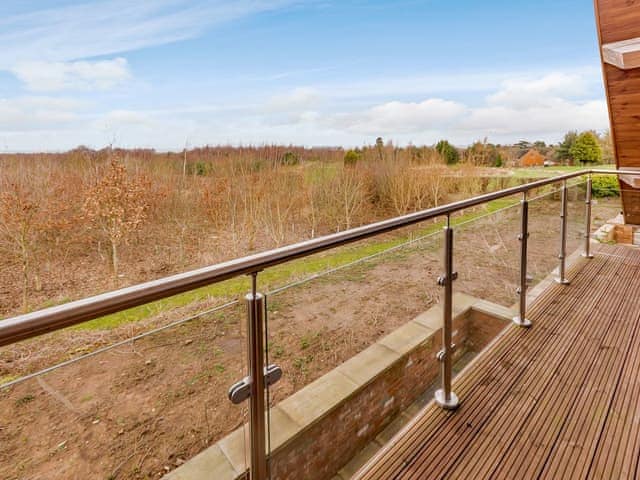 Balcony accessed from the four poster bedroom | Olive Lodge, Melbourne, near Derby